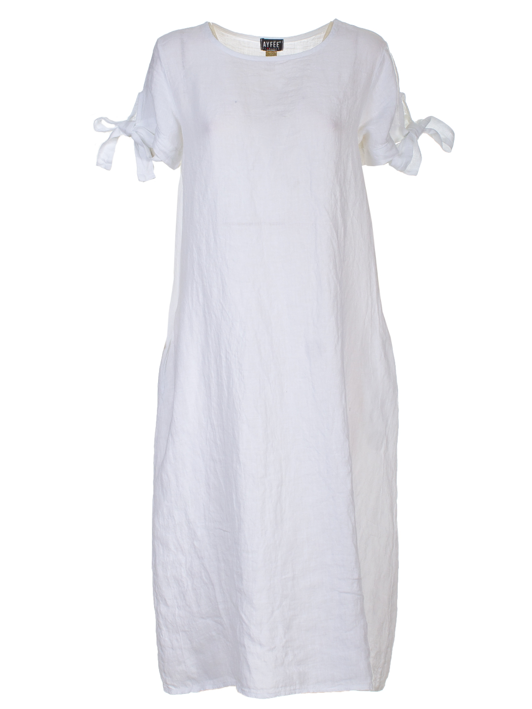 ABITO MEZZA MANICA DETTAGLIO FIOCCO , 3TG - WHITE